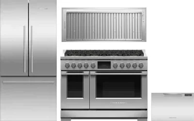 4 Piece Package Includes Refrigerator, Range, Hood And Dishwasher